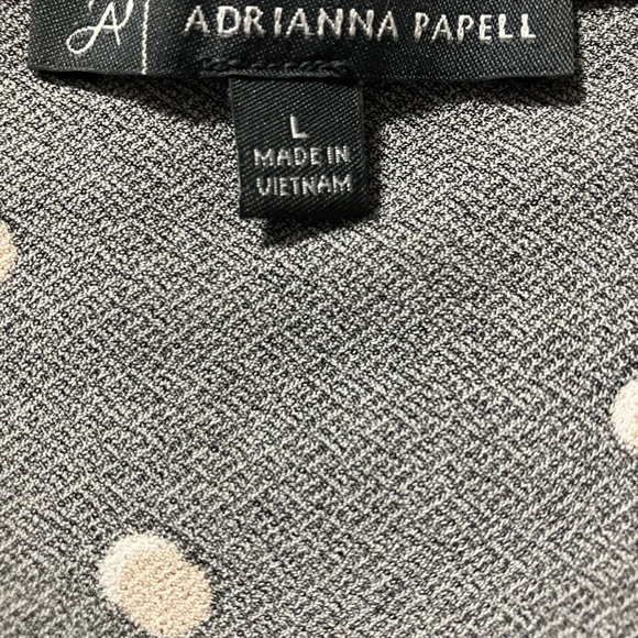 Adrianna Papell Black and Gold Short Sleeve Blouse - Picture 4 of 5